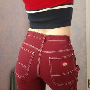 Dickies high waisted red jeans!
